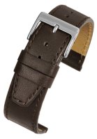 W105S Brown Calf Leather Stitched Watch Strap Matt Finish
