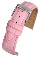 WH884 Pink Croc Grain Leather Strap