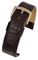 WH401 Brown Lizard Grain High Grade Leather Watch Strap - Watch Straps/Main Range