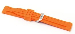8002 Orange Divers Silicone Watch Strap - Watch Straps/Rubber & Silicone