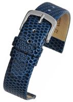 W403 Blue Lizard Grain Leather Watch Strap