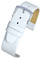 W408 White Lizard Grain Leather Watch Strap - Watch Straps/Main Range