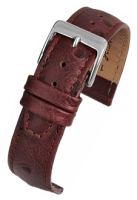 WH1015 Brown Calf Ostrich Grain Leather Watch Straps - Watch Straps/Main Range