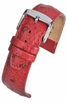 WH1017 Red Calf Ostrich Grain Leather Watch Straps - Watch Straps/Main Range