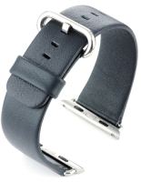 APL-BLU Leather Strap to fit Apple Smart Watch Blue - Watch Accessories & Batteries/Lithium Batteries