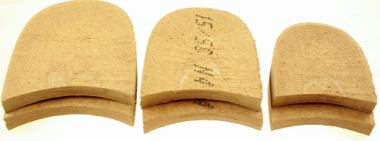 Heel Blocks Leather Board 15mm (pair) 15811