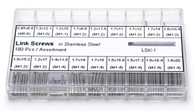 LSK-1 Link Screws (Box 180 assorted) - Watch Accessories & Batteries/Watch Strap Pins