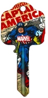 Hook 3555 Captain America Marvel UL2 F577 - Keys/Licenced Fun Keys