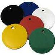 KT-00003 50mm Round Plastic Tags - Engravable & Gifts/Plastic Tags & Badges