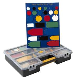 ......TAG-10010 Key Tag Starter Kit - Engravable & Gifts/Plastic Tags & Badges