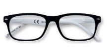 31Z B1 BLK Black & White Zippo Reading Glasses - Zippo/Zippo Reading Glasses