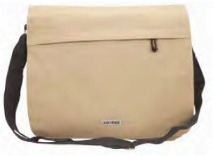 2577 Large Across-Body Polyester Messenger Bag, Front Zip