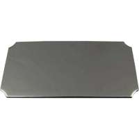 TPL-00205S Trophy Plate Scalloped Corners 50 x 25mm Silver - Engravable & Gifts/Trophy Plates