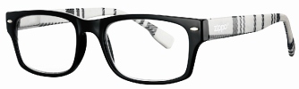 31Z B4 BLK Black & White Zippo Reading Glasses - Zippo/Zippo Reading Glasses