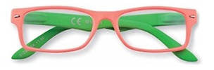 31Z B5 ORA Orange & Green Zippo Reading Glasses