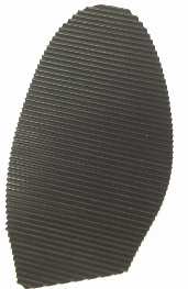 ..Ladies Heavy Ribbed Soles 3.5mm Black (10 pair) - Shoe Repair Materials/Soles