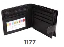 1177 Sheep Nappa RFID Proof Note Case Bck Zip Rnd Pkt - Leather Goods & Bags/Wallets & Small Leather Goods