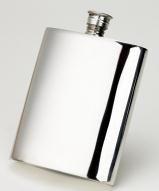 601FL Flask Oblong Plain 6oz Pewter - Engravable & Gifts/Flasks