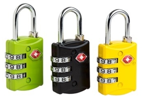 TSA302 Zone TSA Luggage Lock Visi Pack - Locks & Security Products/Padlocks & Hasps