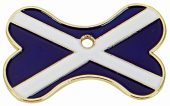 R5561 Scotland Flag Bone Pet tag - Engravable & Gifts/Pet Tags