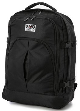 BP021 Aerolite Cabin Black Back Pack - Leather Goods & Bags/Back Packs
