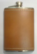 Flask ST72 8oz Captive Tan Leather