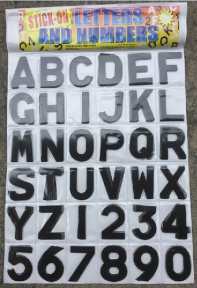 Classic Digits Black Number & Letters 3 (540 assorted) - Engravable & Gifts/Wheelie Bin Numbers