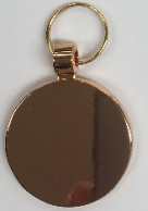 R5527 Rose Gold Disc Large 30mm Pet Tags