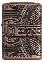 Zippo 60003424 29523 ZIPPO GEARS ARMOR� ANTIQUE COPPER - Zippo/Zippo Lighters