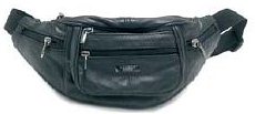 1452L Full Leather Bum Bag - Leather Goods & Bags/Bum Bags & Small Leather Bags