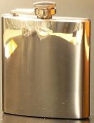 X60056 6oz Hip Flask Mirror Polished - Engravable & Gifts/Flasks