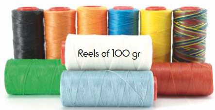 Waxed 1mm polyester Braided Stitching Thread 100 gram 56132 - Shoe Repair Products/Threads