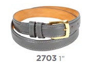 2703 1 Belt with smooth finish (Pack 12) assorted sizes - Leather Goods & Bags/Belts