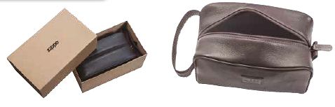 Zippo 2005417 LEATHER TOILETRY BAG (11 x 22 x 12cm) - Zippo/Zippo Leather Goods