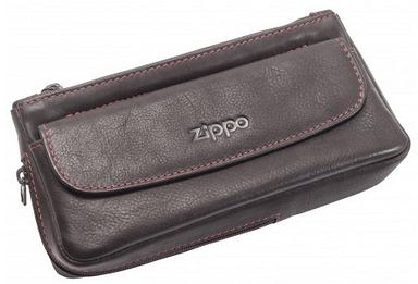 Zippo 2005426 Leather Pipe Pouch (18 x 4 x 9cm) - Zippo/Zippo Leather Goods