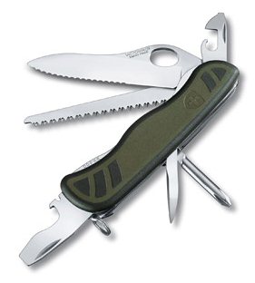 Swiss Soldier Knife Green & Black 08461MWCH