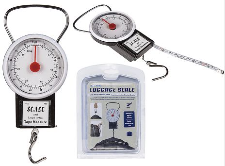 79/5158 Luggage Scale with Measuring Tape - Engravable & Gifts/Gifts