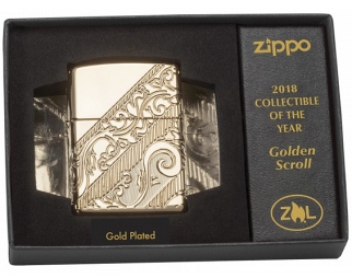 Zippo 29653 Collectible of the Year 2018 Gold Plated