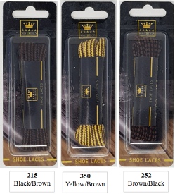 Sovereign 90cm Mixed Cord Laces Blister Pack (10 pair) - Sovereign Shoe Care/Laces