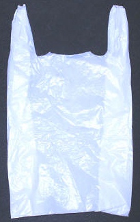 Plain White Plastic Large Lynx Carrier Bags Bag of (100) 12 x 19 x 23
