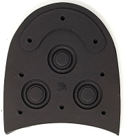Sovereign Studded Tops 10mm Black (pair) - Shoe Repair Materials/Heels-Mens