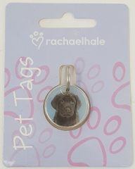 Rachael Hale Dogs Pet Tags Chocolate Lab 1 - Engravable & Gifts/Pet Tags