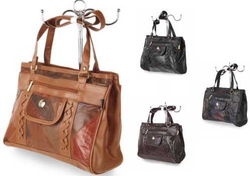 LT601A Patchwork Leather Hand Bag - Leather Goods & Bags/Holdalls & Bags