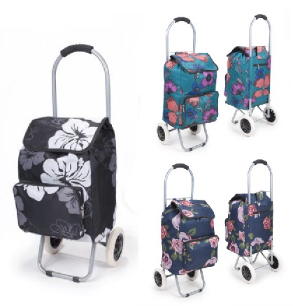 .Shopping Trolly Flower Pattern EURO2F - Leather Goods & Bags/Shopping Trolleys