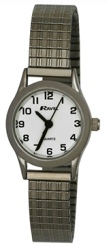 R0201012S RAVEL LADIES EXPANDER WATCH Silver Strap - Watch Accessories & Batteries/Watches