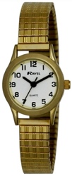 R0201022S RAVEL LADIES EXPANDER WATCH Gold Strap - Watch Accessories & Batteries/Watches