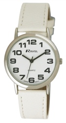 R0105134 RAVEL MENS SUMMER CLASSIC WATCH White Strap - Watch Accessories & Batteries/Watches