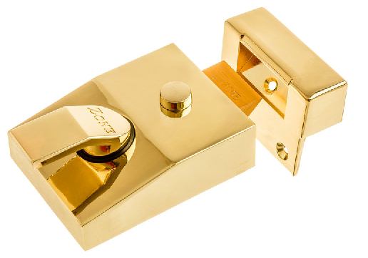 Zone 60mm Nightlatch Brass Case 8260/PB/V Visi Pack - Locks & Security Products/Rim Cylinder Locks