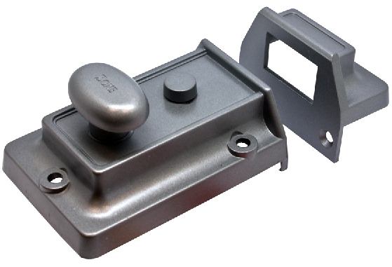 Zone Traditional Nightlatch Grey Case 8000/GREY/V Visi Pack - Locks & Security Products/Rim Cylinder Locks