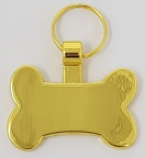 R5533 Gold Bone Pet Tag - Engravable & Gifts/Pet Tags